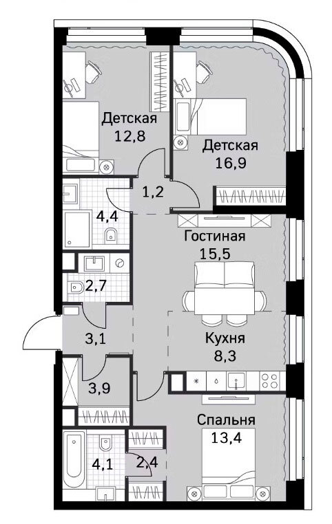 Купить квартиру в ЖК «Амбер Сити» в Москве